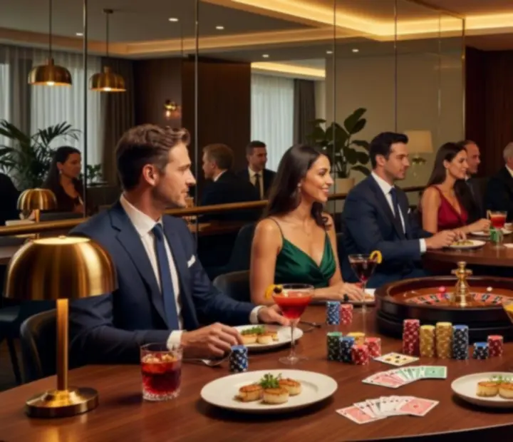 Galerie de soirées privées et tables de jeu élégantes chez Morex Vexil