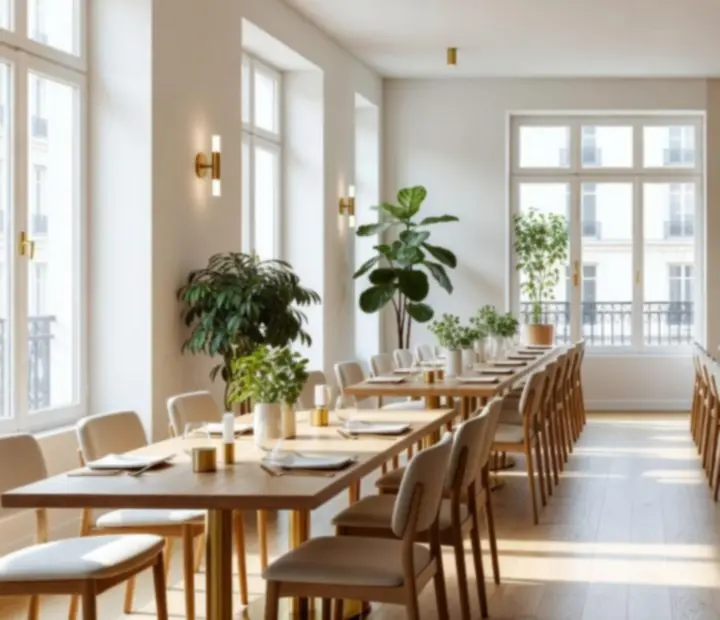 Espace événementiel lumineux de style loft chez Morex Vexil
